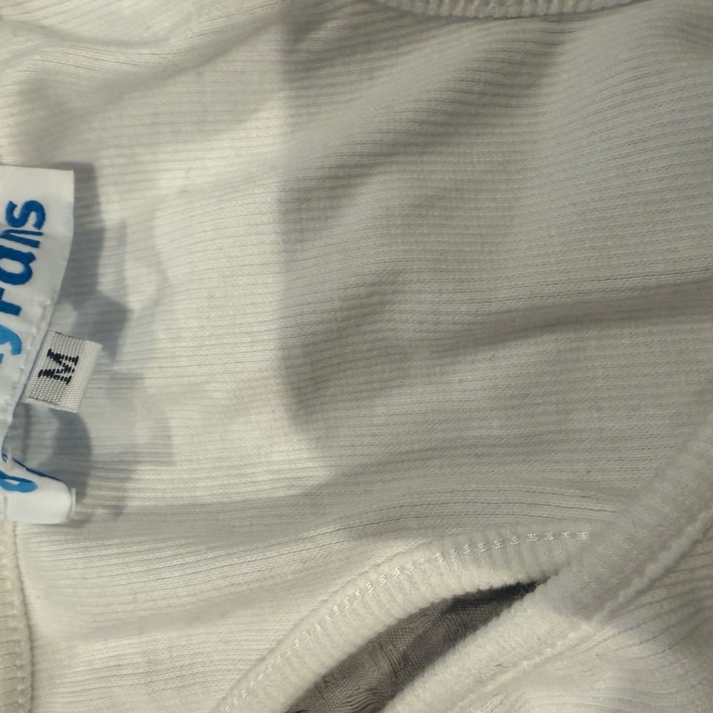 Only Fans Cropped Racerback White Tank - Picture 3 of 3